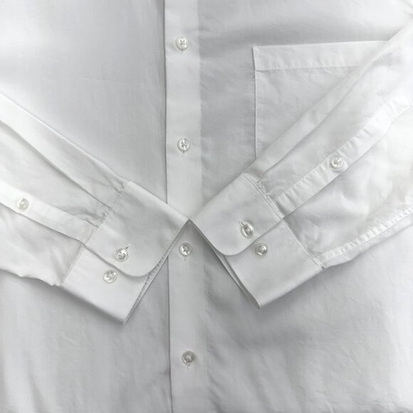 Calvin Klein Men's Active Performance Dress Shirt White 16-16.5 36/37, Size L - Picture 7 of 12